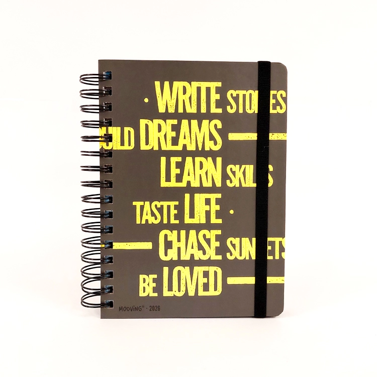 Agenda Mooving 2026 Urban Write Dreams 15x21 cm Dia por Pagina con Espiral Art.1405240